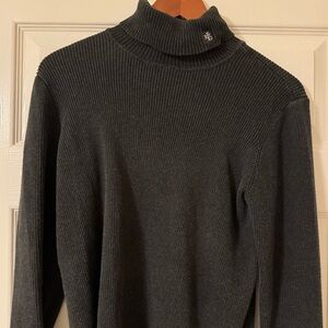 Vintage Ralph Lauren Charcoal Turtleneck Sweater